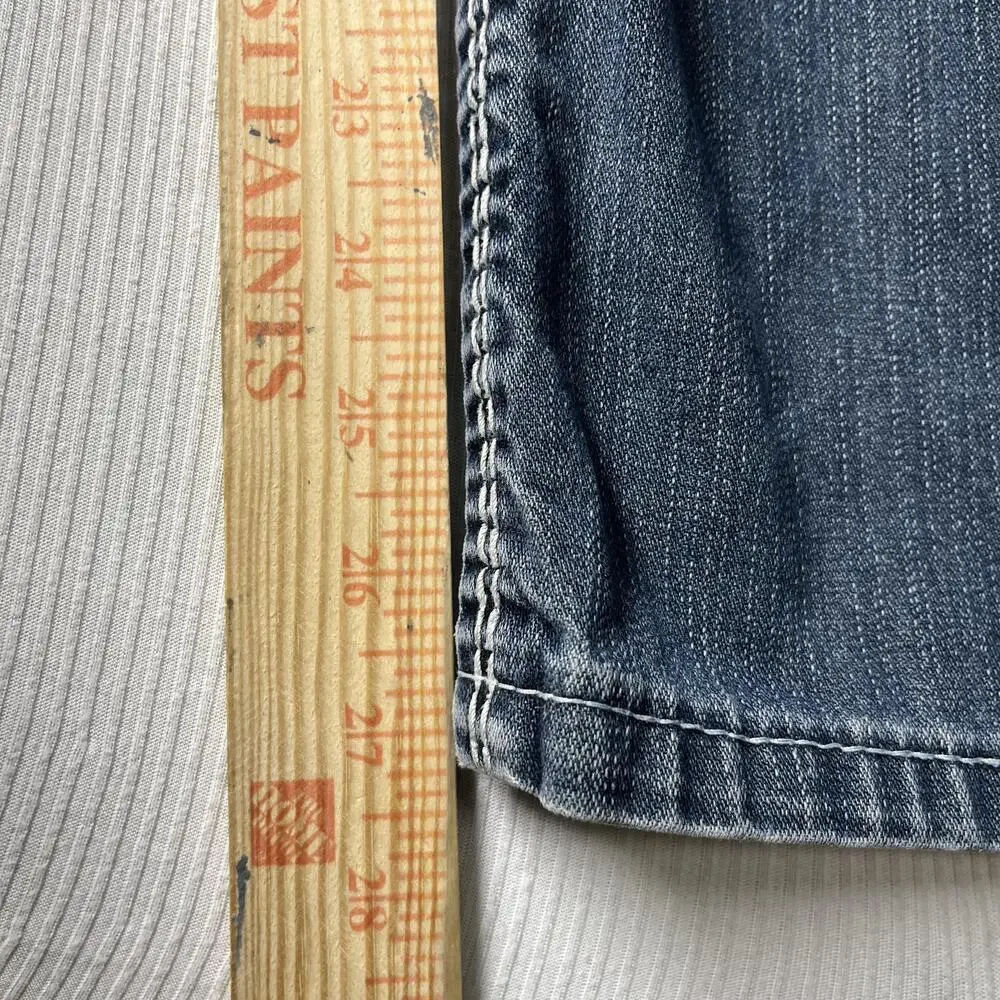 True Religion Section Straight Jeans Mens 36x31 Blue Denim Straight Leg